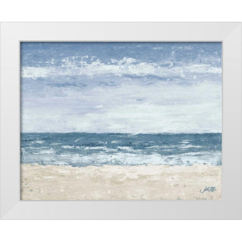 Oceans in the Mind White Modern Wood Framed Art Print by DeRice, Julie