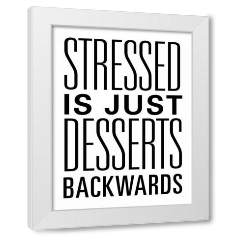 Weekend Desserts II White Modern Wood Framed Art Print by SD Graphics Studio