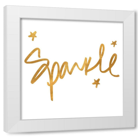 Sparkle White Modern Wood Framed Art Print by Studio, Sd Graphics