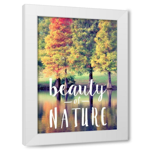Beauty Of Nature White Modern Wood Framed Art Print by Peck, Gail