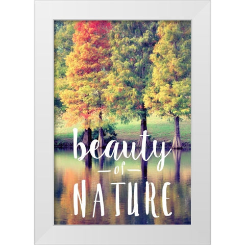 Beauty Of Nature White Modern Wood Framed Art Print by Peck, Gail
