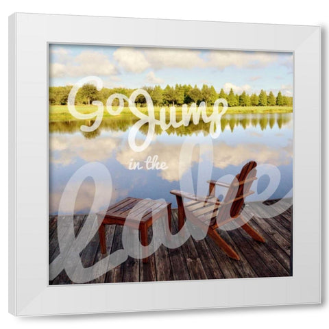 September Afternoon White Modern Wood Framed Art Print by Peck, Gail