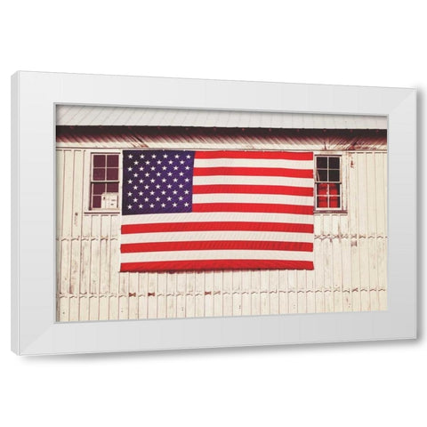 American Barn White Modern Wood Framed Art Print by Peck, Gail