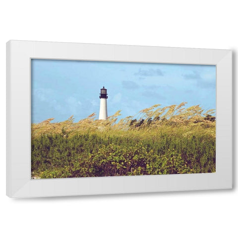 Lighthouse View White Modern Wood Framed Art Print by Peck, Gail