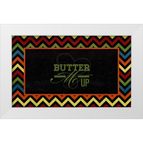 Butter Me Up White Modern Wood Framed Art Print by Studio, Sd Graphics