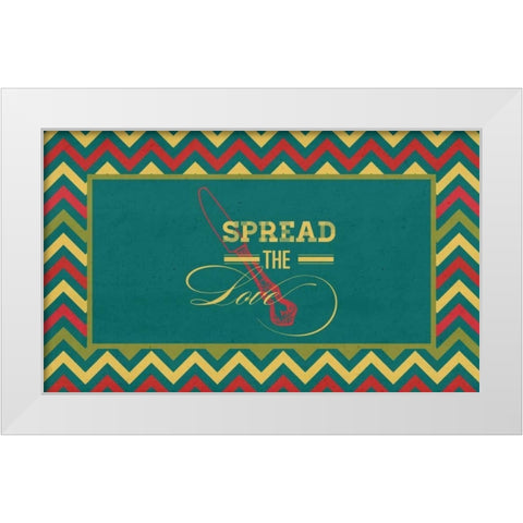 Spread the Love White Modern Wood Framed Art Print by Studio, Sd Graphics