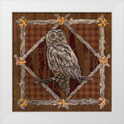 Elements of Nature I White Modern Wood Framed Art Print by Baliko, Linda