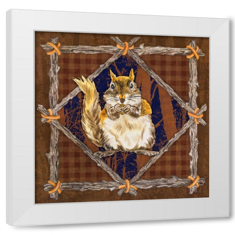 Elements of Nature II White Modern Wood Framed Art Print by Baliko, Linda