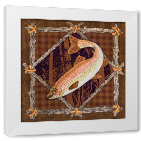 Elements of Nature III White Modern Wood Framed Art Print by Baliko, Linda