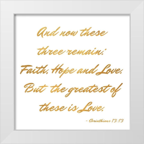 Three Remain White Modern Wood Framed Art Print by Studio, Sd Graphics