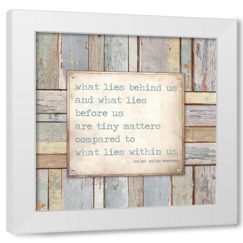 Tiny Matters White Modern Wood Framed Art Print by Medley, Elizabeth