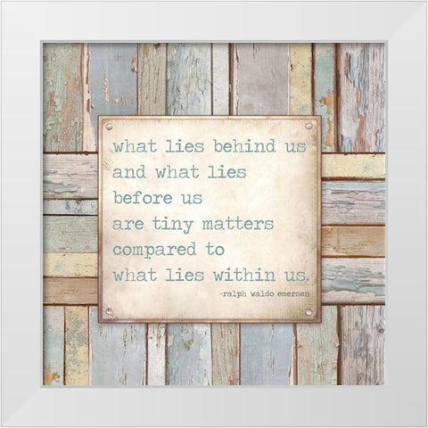 Tiny Matters White Modern Wood Framed Art Print by Medley, Elizabeth