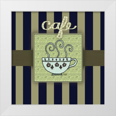 Tea Art II White Modern Wood Framed Art Print by Metz, Andi