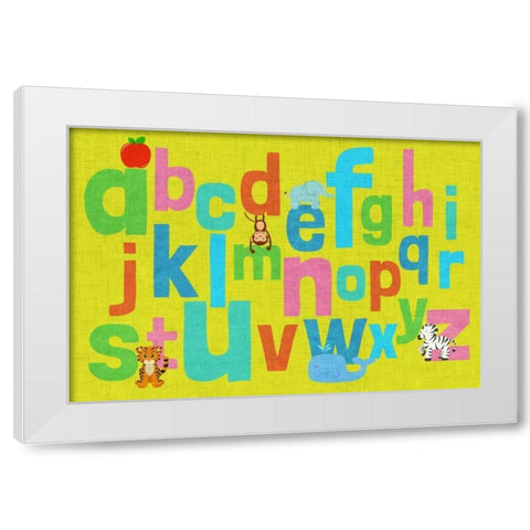 Alphabet of Colors II White Modern Wood Framed Art Print by Studio, Sd Graphics