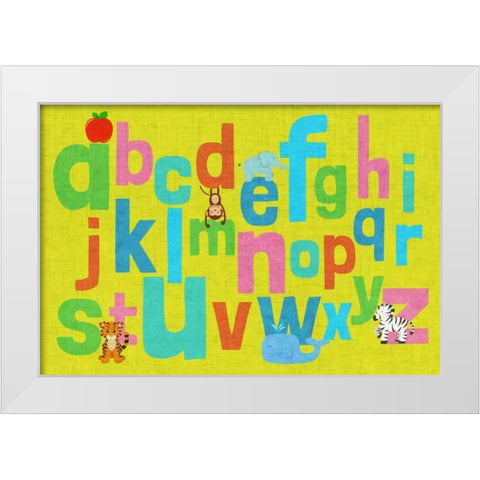 Alphabet of Colors II White Modern Wood Framed Art Print by Studio, Sd Graphics