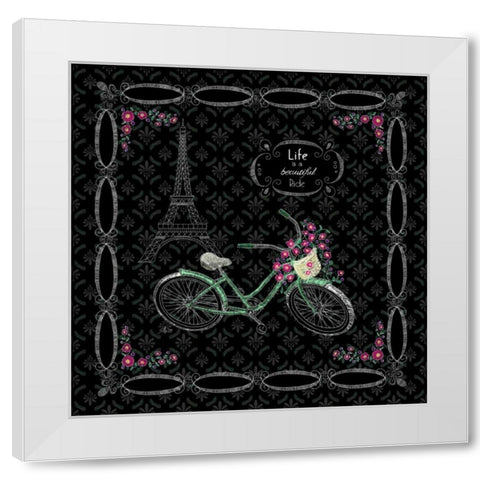 Parisian Tour I White Modern Wood Framed Art Print by Metz, Andi