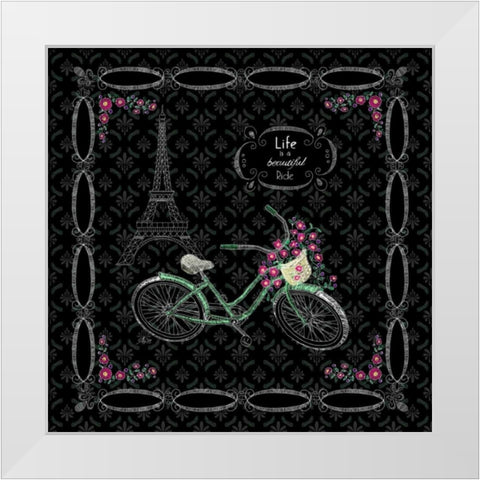 Parisian Tour I White Modern Wood Framed Art Print by Metz, Andi