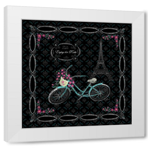 Parisian Tour II White Modern Wood Framed Art Print by Metz, Andi