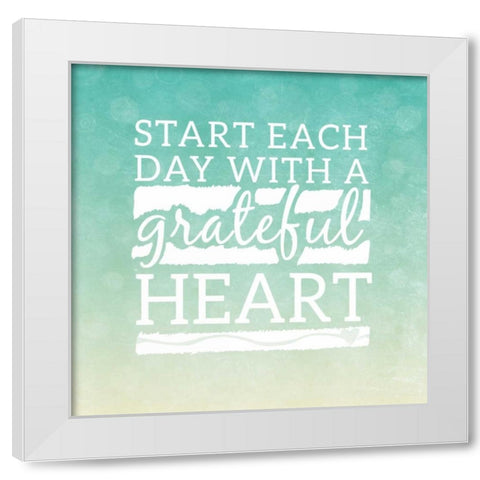 Grateful and Kind I White Modern Wood Framed Art Print by SD Graphics Studio
