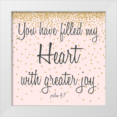 Marry Hearts I White Modern Wood Framed Art Print by Studio, Sd Graphics