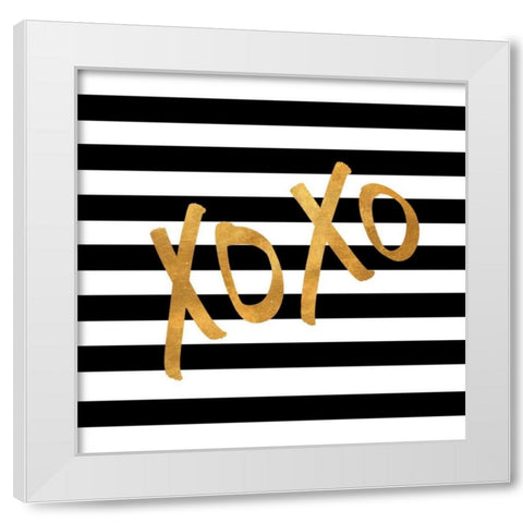 Valentines Stripes III White Modern Wood Framed Art Print by Studio, Sd Graphics