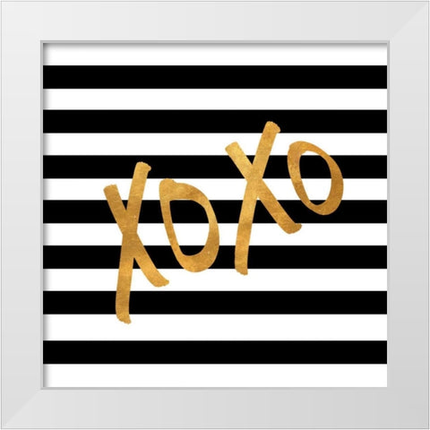 Valentines Stripes III White Modern Wood Framed Art Print by Studio, Sd Graphics