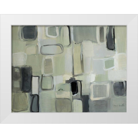 Quiet Harmony White Modern Wood Framed Art Print by Loreth, Lanie