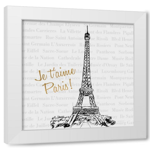 Travel Pack II White Modern Wood Framed Art Print by Biscardi, Nicholas