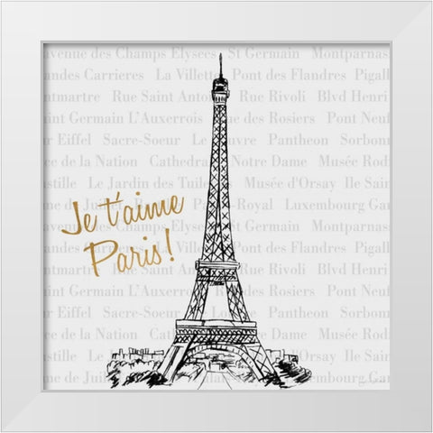Travel Pack II White Modern Wood Framed Art Print by Biscardi, Nicholas