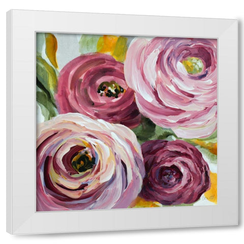 Ranunculus Rosa II White Modern Wood Framed Art Print by Loreth, Lanie