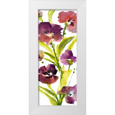 Violet le Povat I White Modern Wood Framed Art Print by Loreth, Lanie