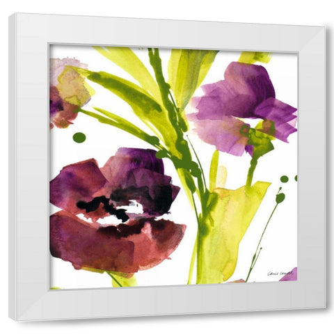 Violet le Povat Square II White Modern Wood Framed Art Print by Loreth, Lanie