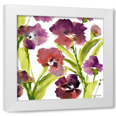 Violet le Povat Square III White Modern Wood Framed Art Print by Loreth, Lanie