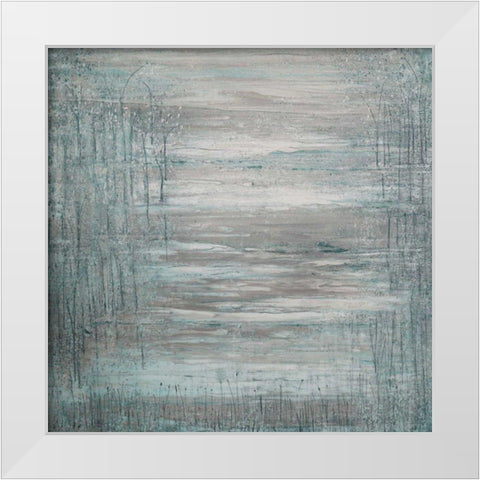 Through the Months White Modern Wood Framed Art Print by Mercado, M.