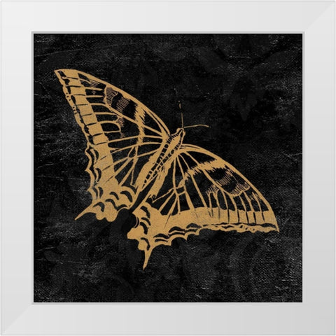 Elegant Paris Gold V White Modern Wood Framed Art Print by Baliko, Linda