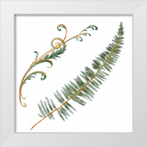 Floral I White Modern Wood Framed Art Print by Baliko, Linda