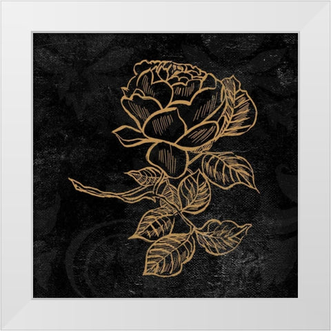 Elegant Paris Gold VI White Modern Wood Framed Art Print by Baliko, Linda