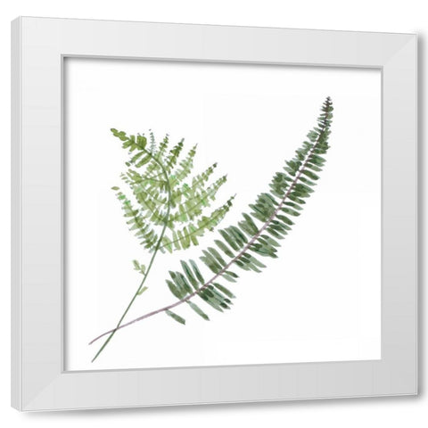 Floral II White Modern Wood Framed Art Print by Baliko, Linda