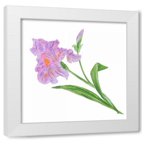 Floral VI White Modern Wood Framed Art Print by Baliko, Linda