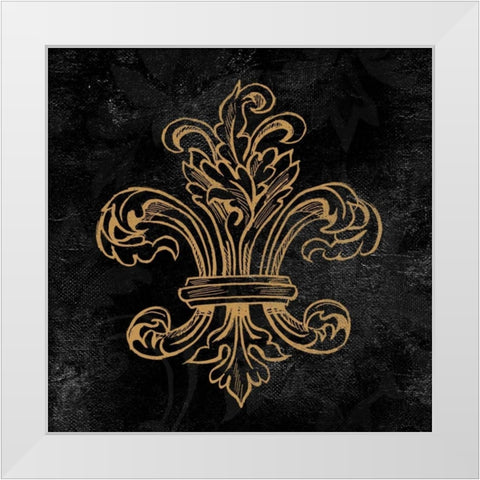 Elegant Paris Gold II White Modern Wood Framed Art Print by Baliko, Linda