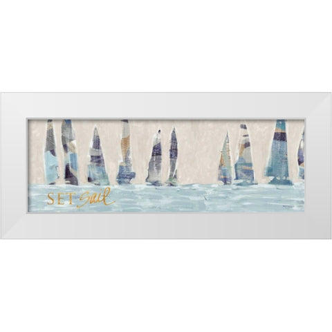 Sailing Inspiration I White Modern Wood Framed Art Print by Meneely, Dan