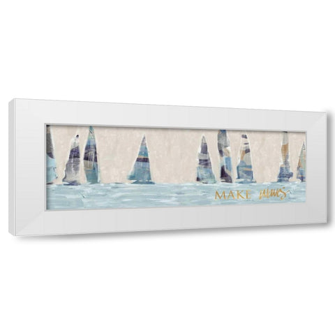 Sailing Inspiration II White Modern Wood Framed Art Print by Meneely, Dan