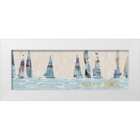 Sailing Inspiration II White Modern Wood Framed Art Print by Meneely, Dan