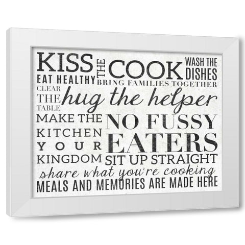 Kitchen Rules II White Modern Wood Framed Art Print by Studio, Sd Graphics
