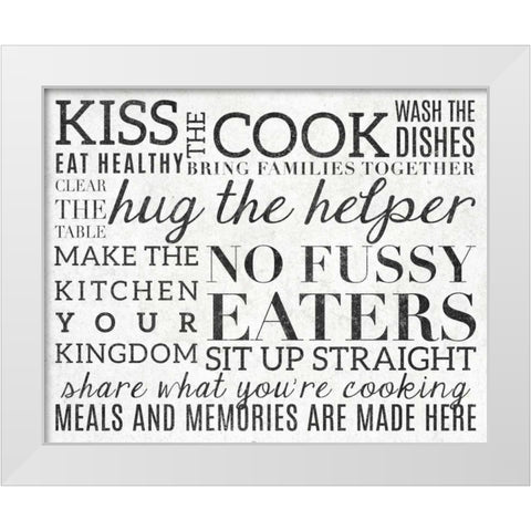 Kitchen Rules II White Modern Wood Framed Art Print by Studio, Sd Graphics
