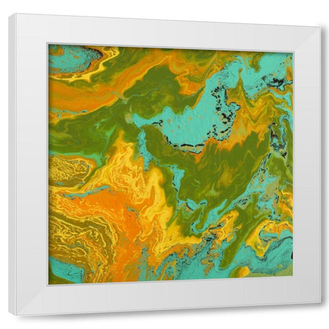 Explore White Modern Wood Framed Art Print by Mercado, M.