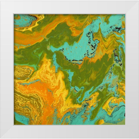 Explore White Modern Wood Framed Art Print by Mercado, M.