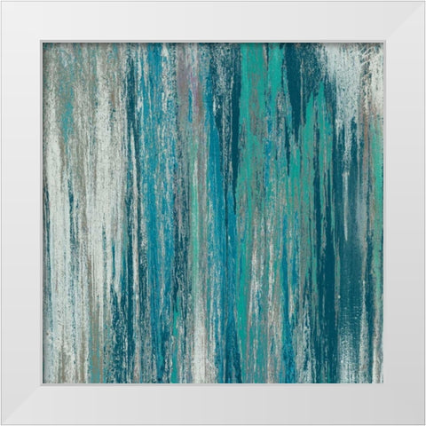 Fall Sunset White Modern Wood Framed Art Print by Mercado, M.