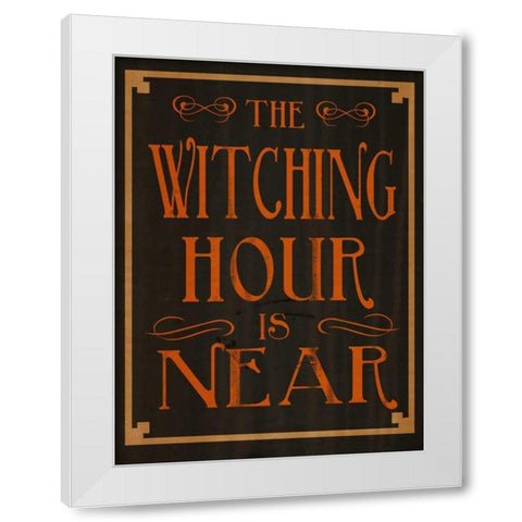The Witching Hour White Modern Wood Framed Art Print by Studio, Sd Graphics