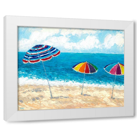 At The Shore I White Modern Wood Framed Art Print by Coolick, Ann Marie